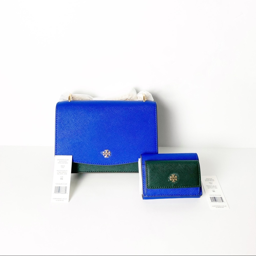 FIRM TORY BURCH Emerson Shoulder Bag & Wallet NWT
